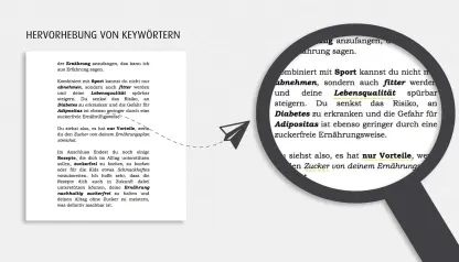 f06 Groß Formatierung Muster verwendung von Keywörtern