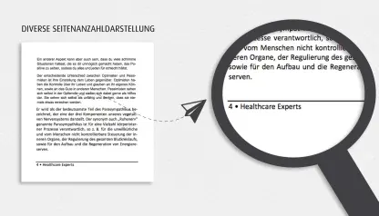 f08 Groß Formatierung Muster Seitenzahl Darstellung
