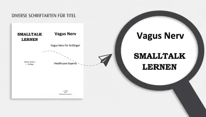 f09 Groß Formatierung Muster diverse Schriftarten für Titel, Untertitel, Text und Buchinhalt
